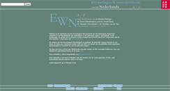 Desktop Screenshot of etymologie.nl